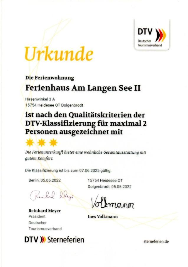 Ferienhaus Am Langen See II Heidesee 外观 照片